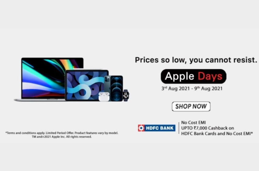 Apple sale- Vijay sales celebrating Apple days sale 24 Dec – 31 Dec.